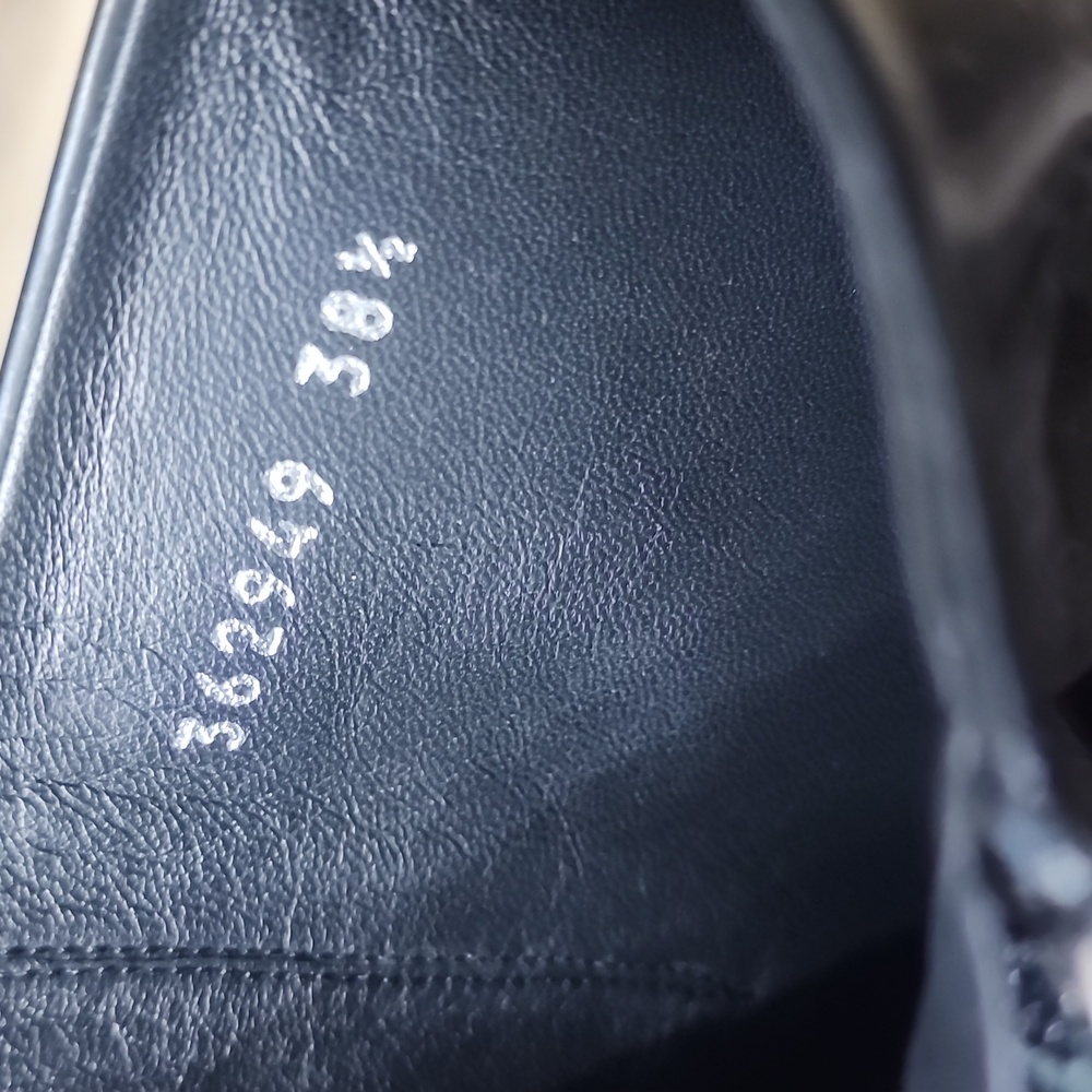 GUCCI LILIAN EUC KNEE HIGH BLACK BOOTS WORN 1X SIZE 38.5 IN BOX - Picture 8 of 9